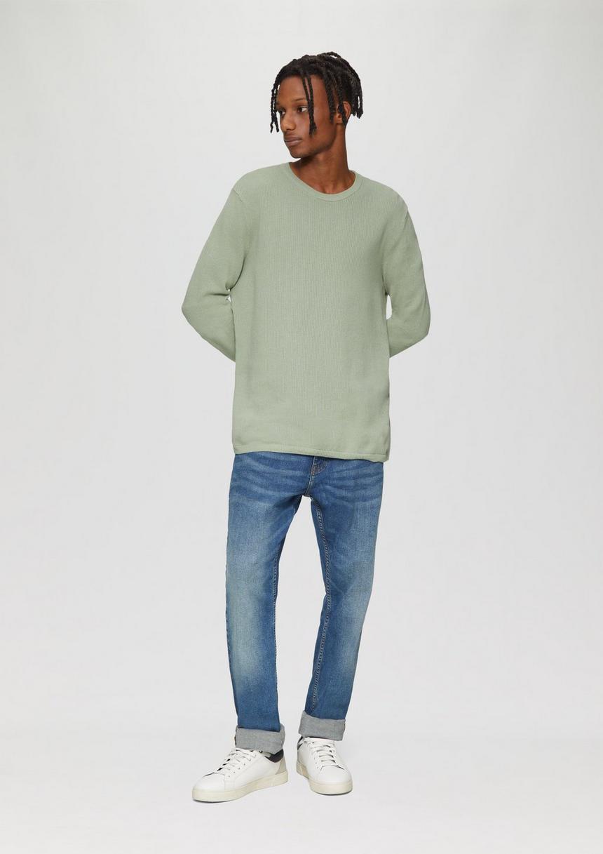 S.Oliver Strickpullover Mit Rippstruktur