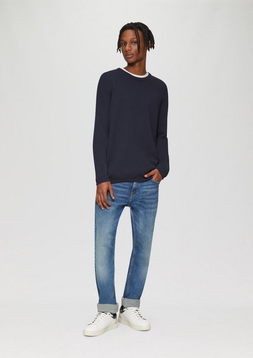 S.Oliver Strickpullover Mit Rippstruktur