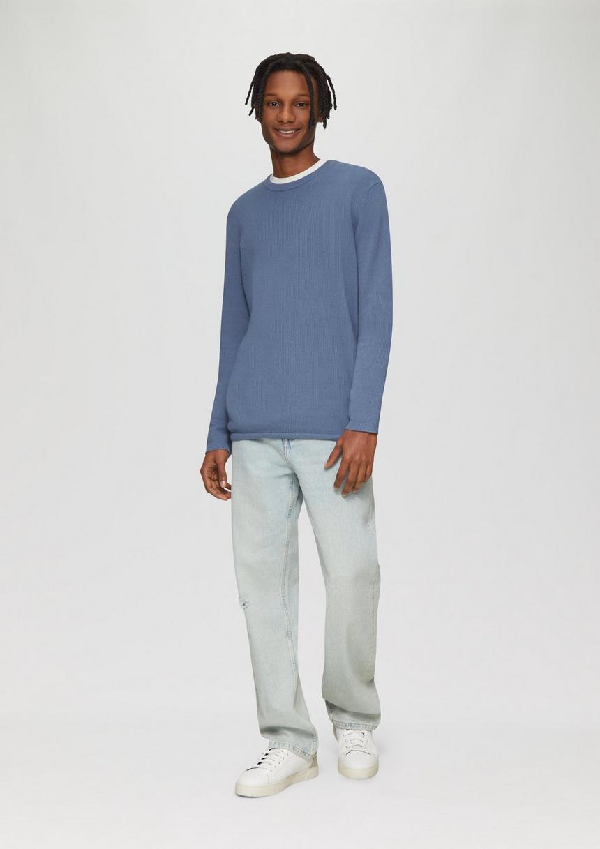 S.Oliver Strickpullover Mit Rippstruktur