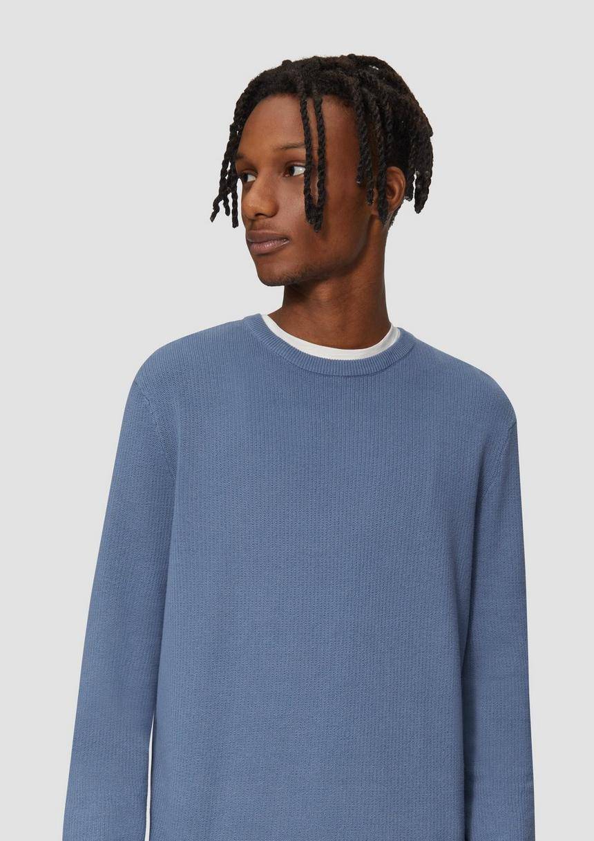 S.Oliver Strickpullover Mit Rippstruktur