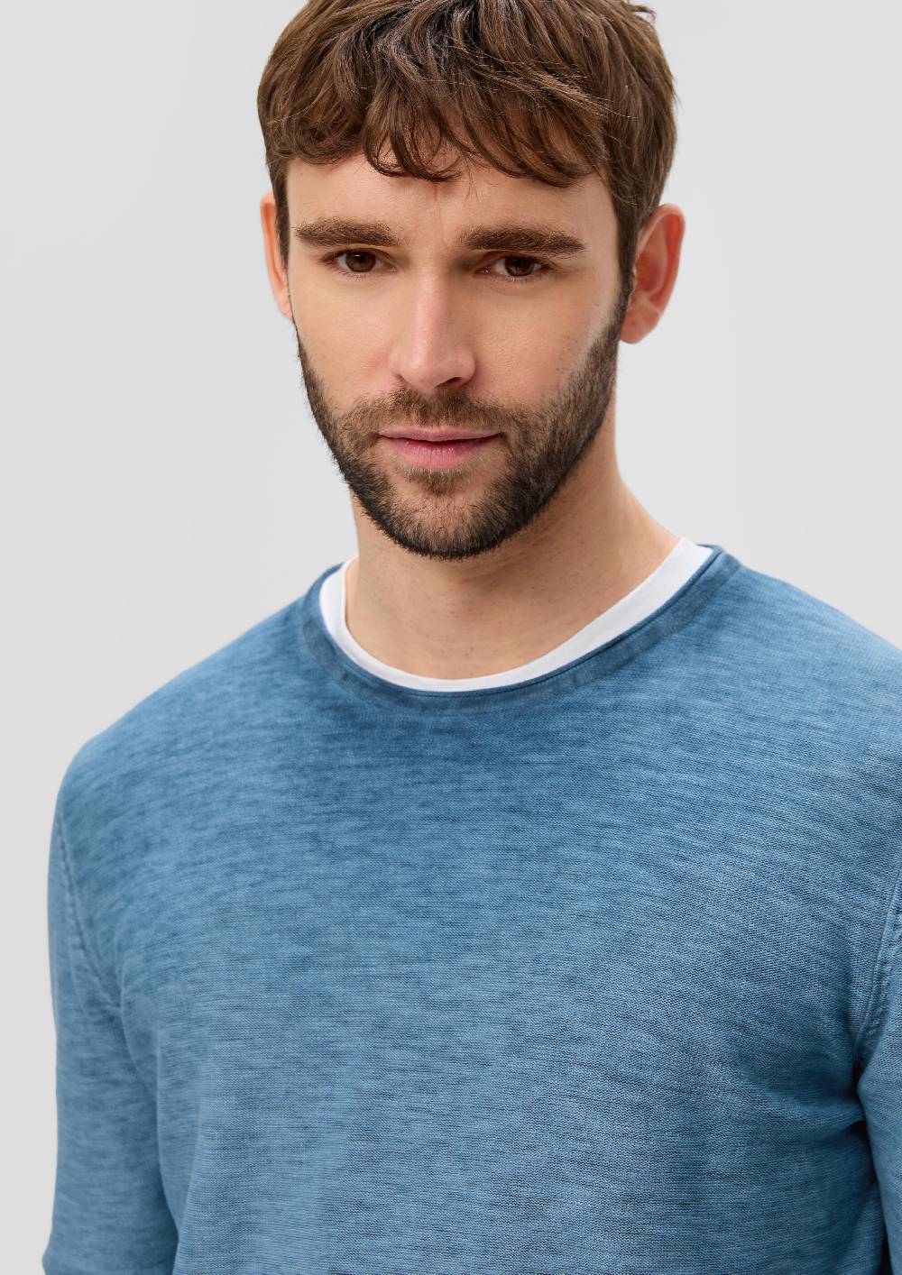 S.Oliver Strickpullover Mit Rollsaum