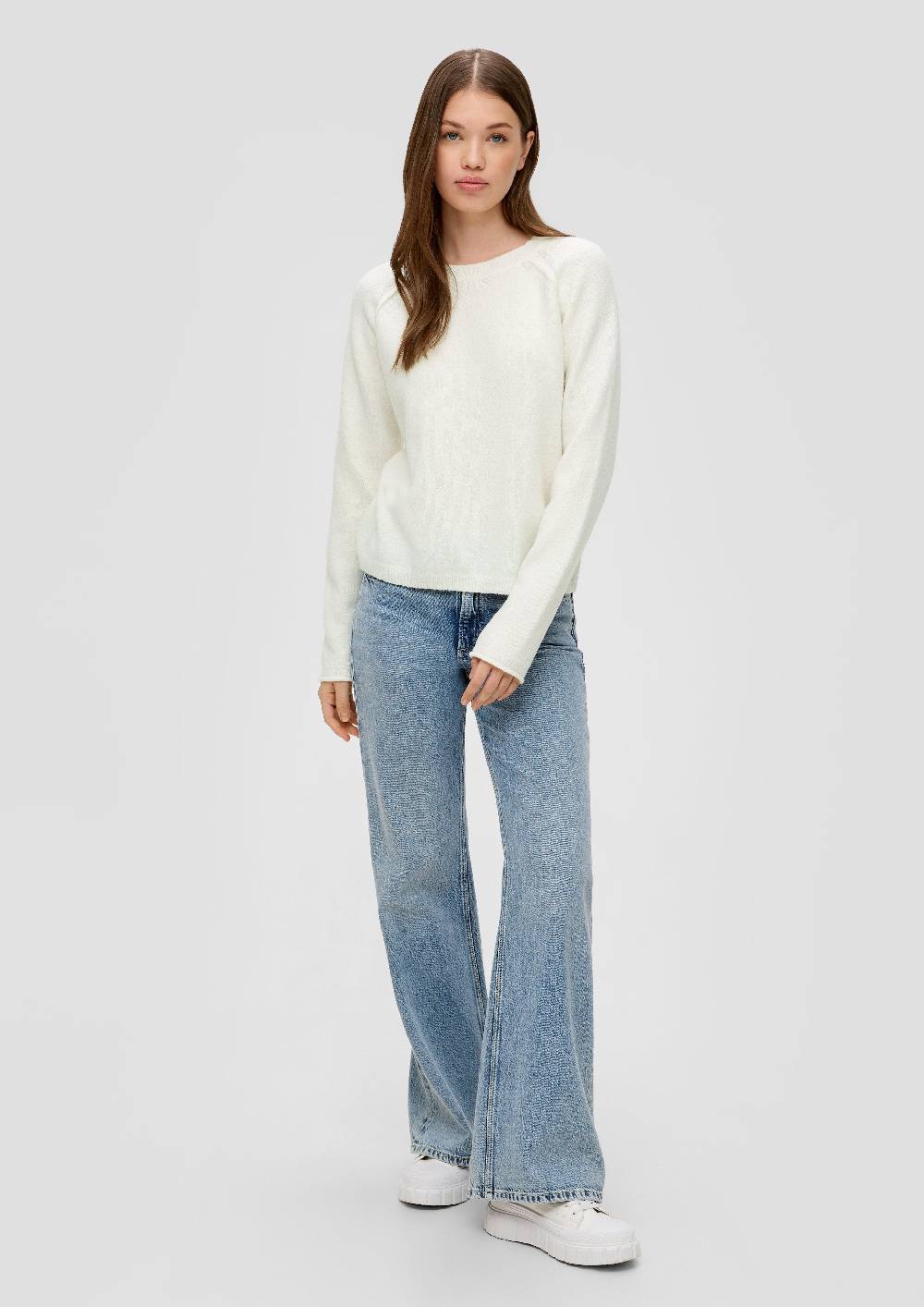 S.Oliver Strickpullover Mit Rollsaum