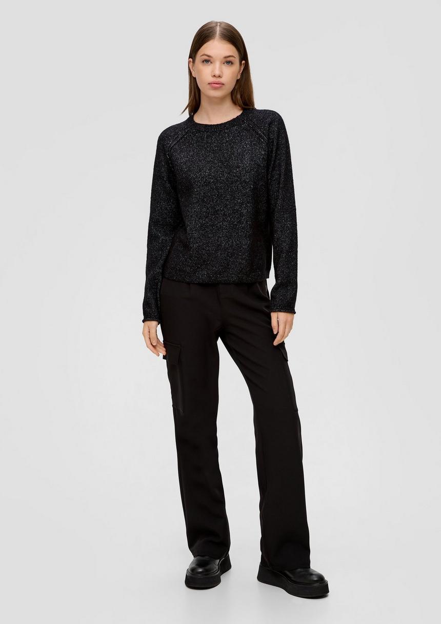 S.Oliver Strickpullover Mit Rollsaum