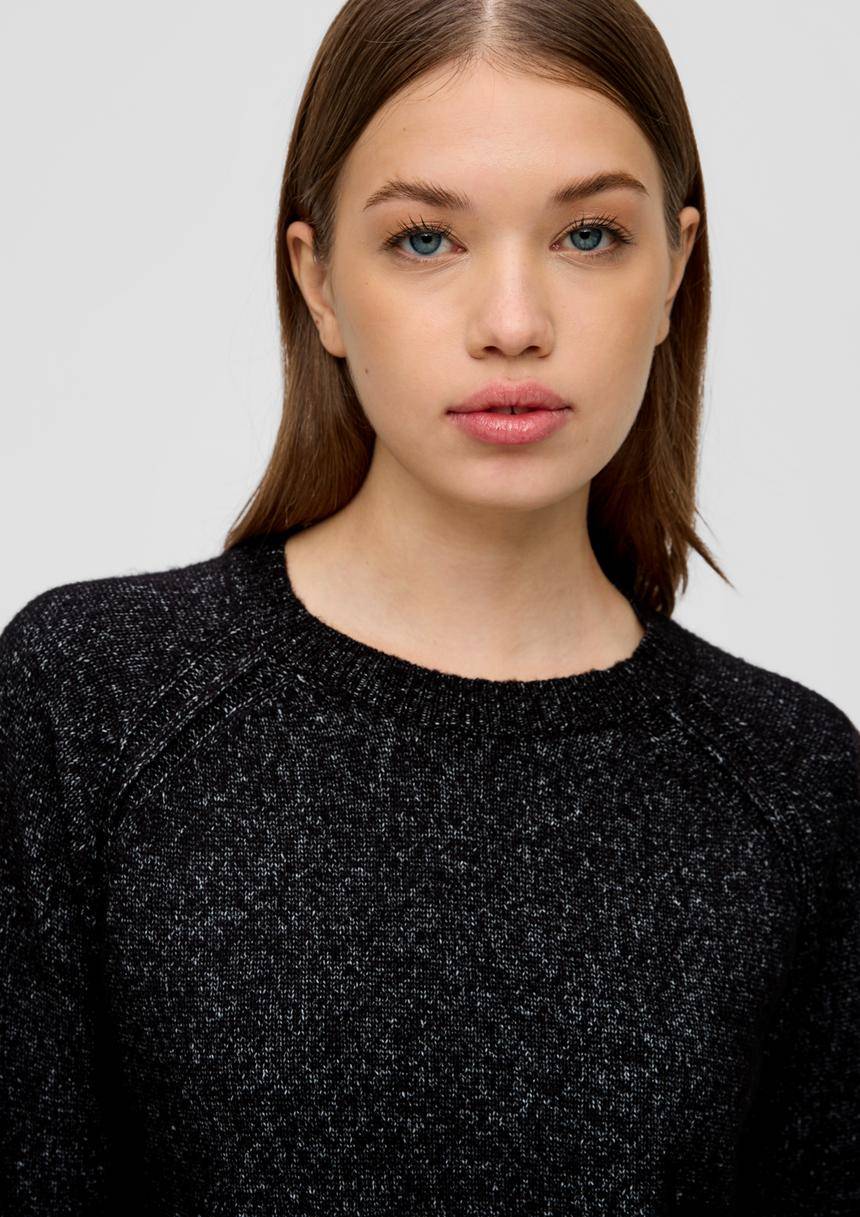 S.Oliver Strickpullover Mit Rollsaum