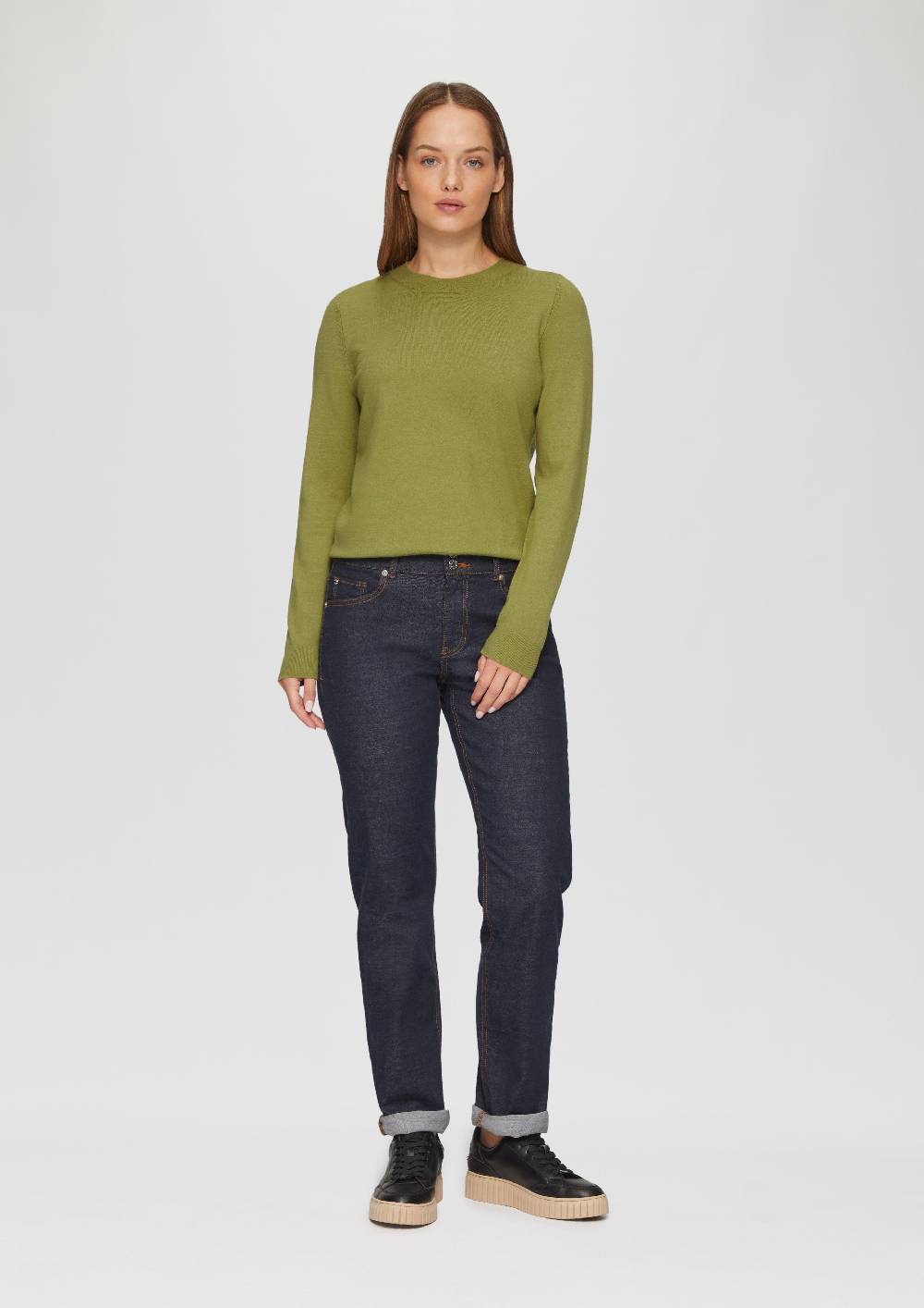 S.Oliver Strickpullover Mit Rundhalsausschnitt