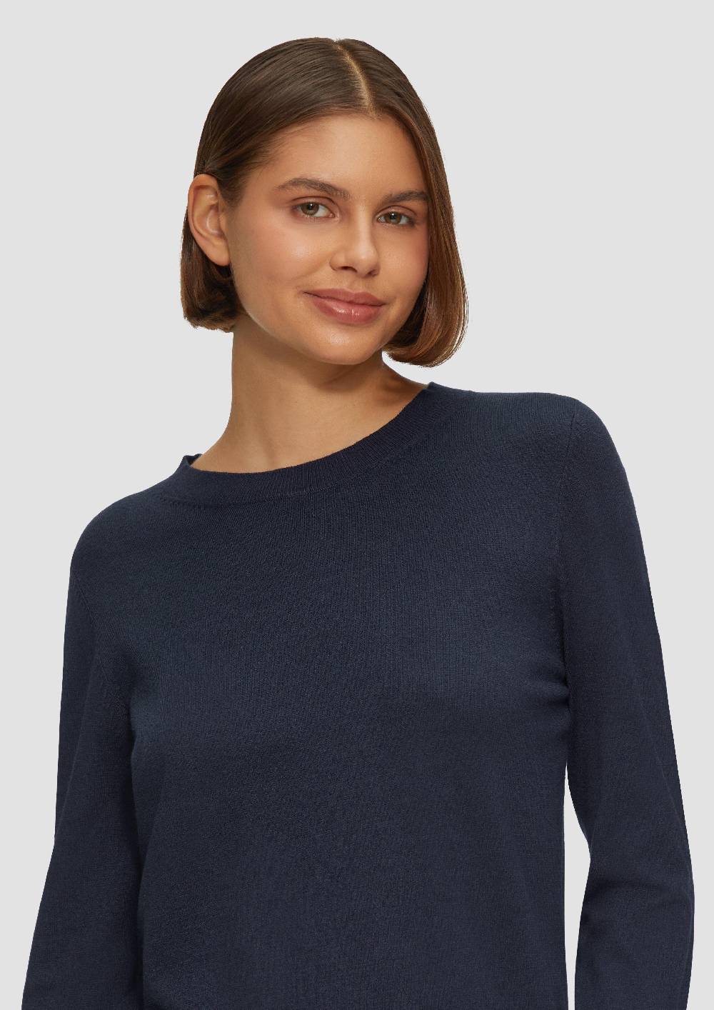 S.Oliver Strickpullover Mit Rundhalsausschnitt