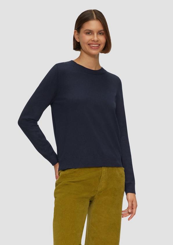 S.Oliver Strickpullover mit Rundhalsausschnitt