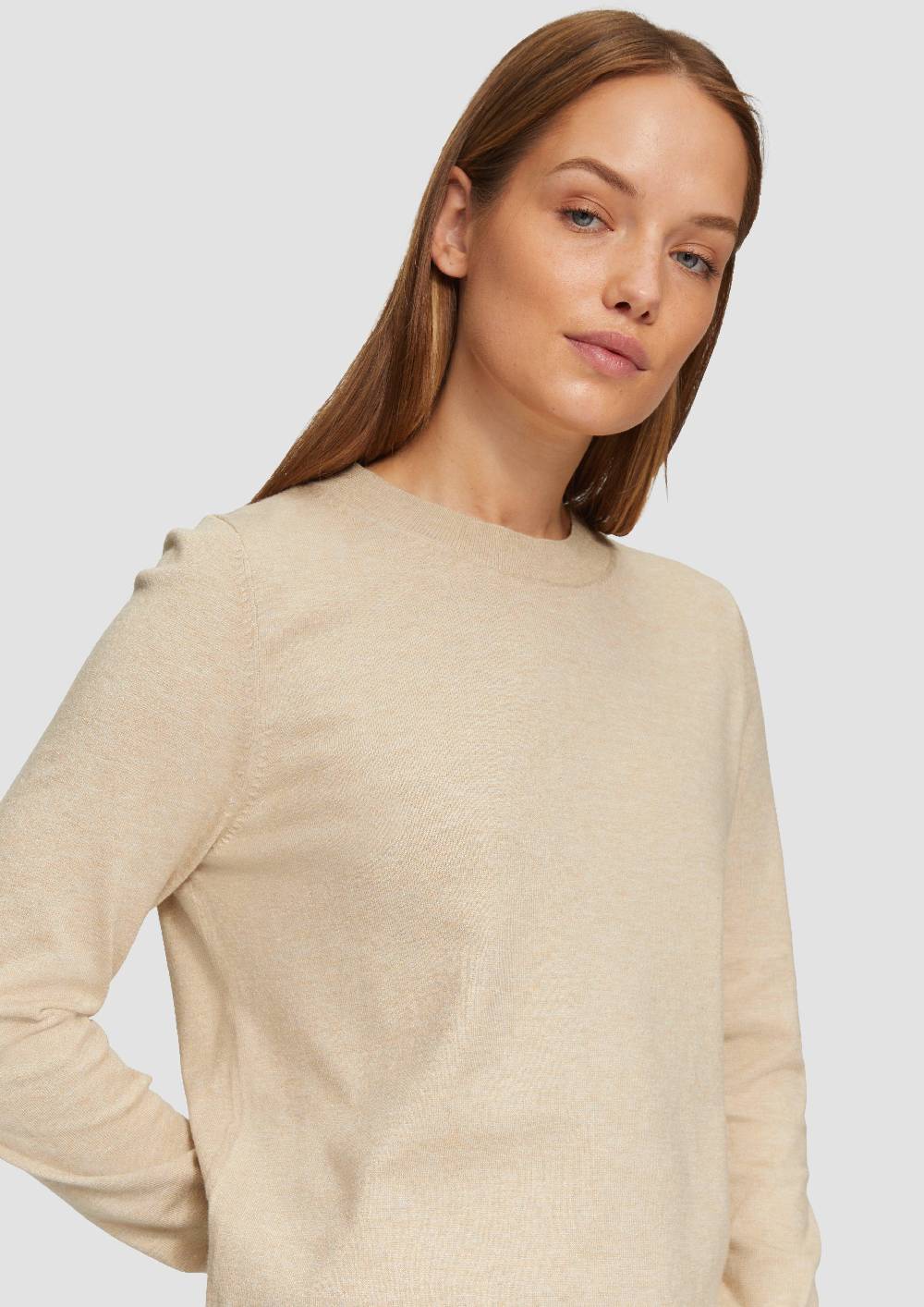 S.Oliver Strickpullover Mit Rundhalsausschnitt