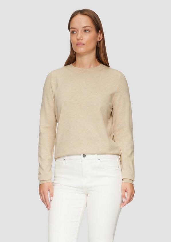 S.Oliver Strickpullover mit Rundhalsausschnitt