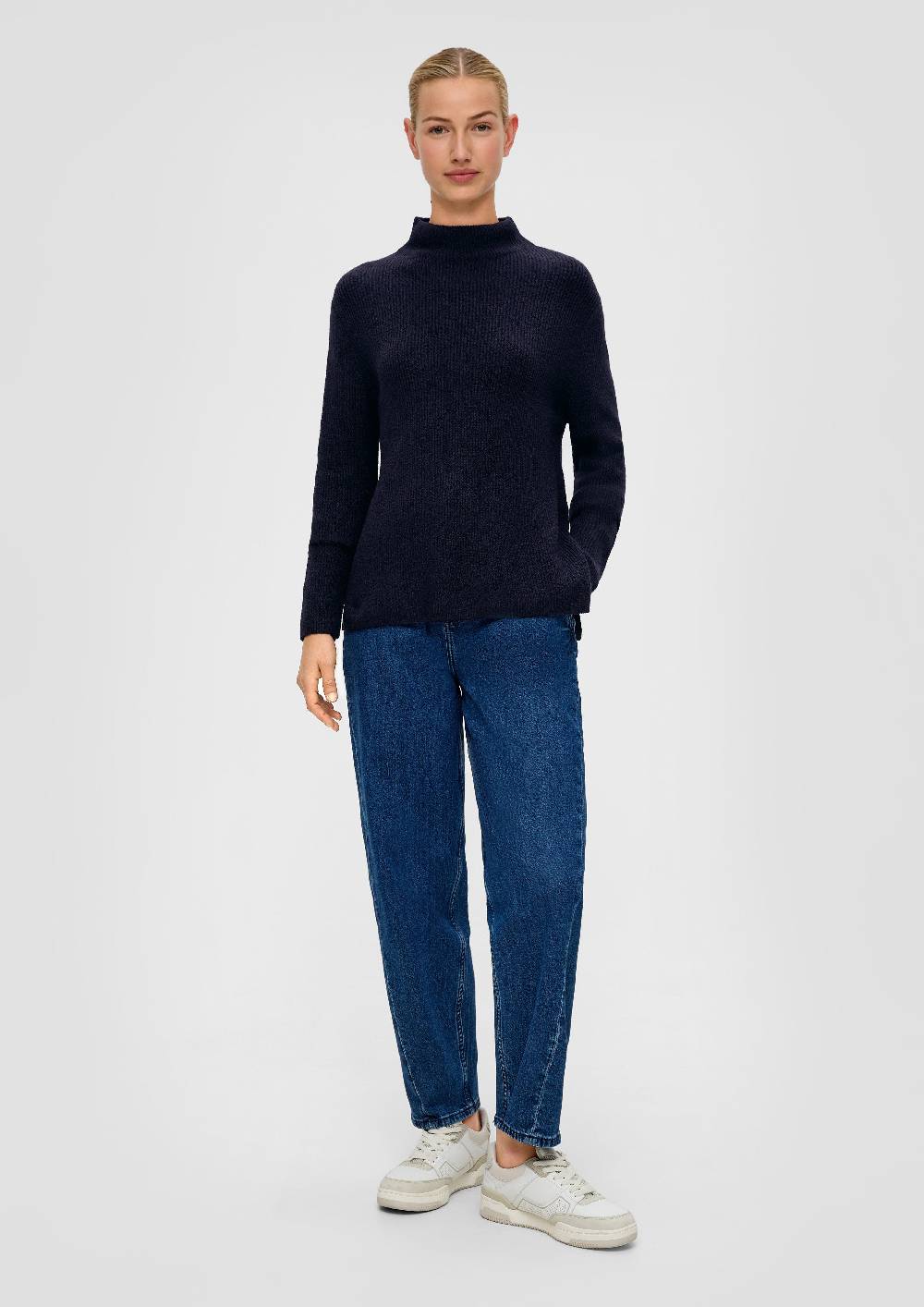 S.Oliver Strickpullover Mit Stehkragen