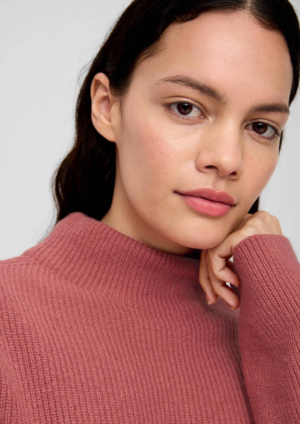 S.Oliver Strickpullover Mit Stehkragen
