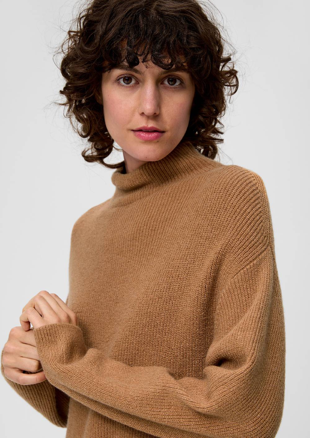 S.Oliver Strickpullover Mit Stehkragen