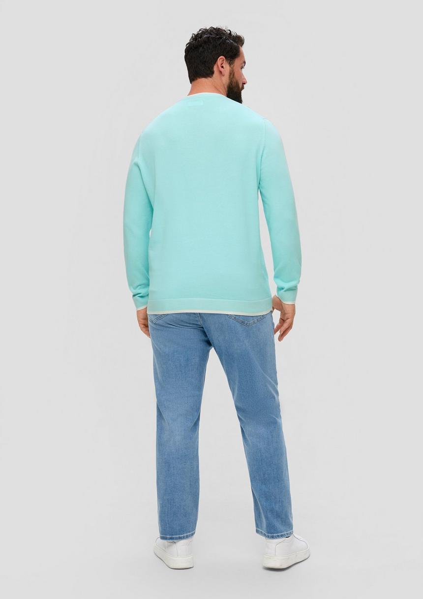S.Oliver Strickpullover Mit Streifen-Detail