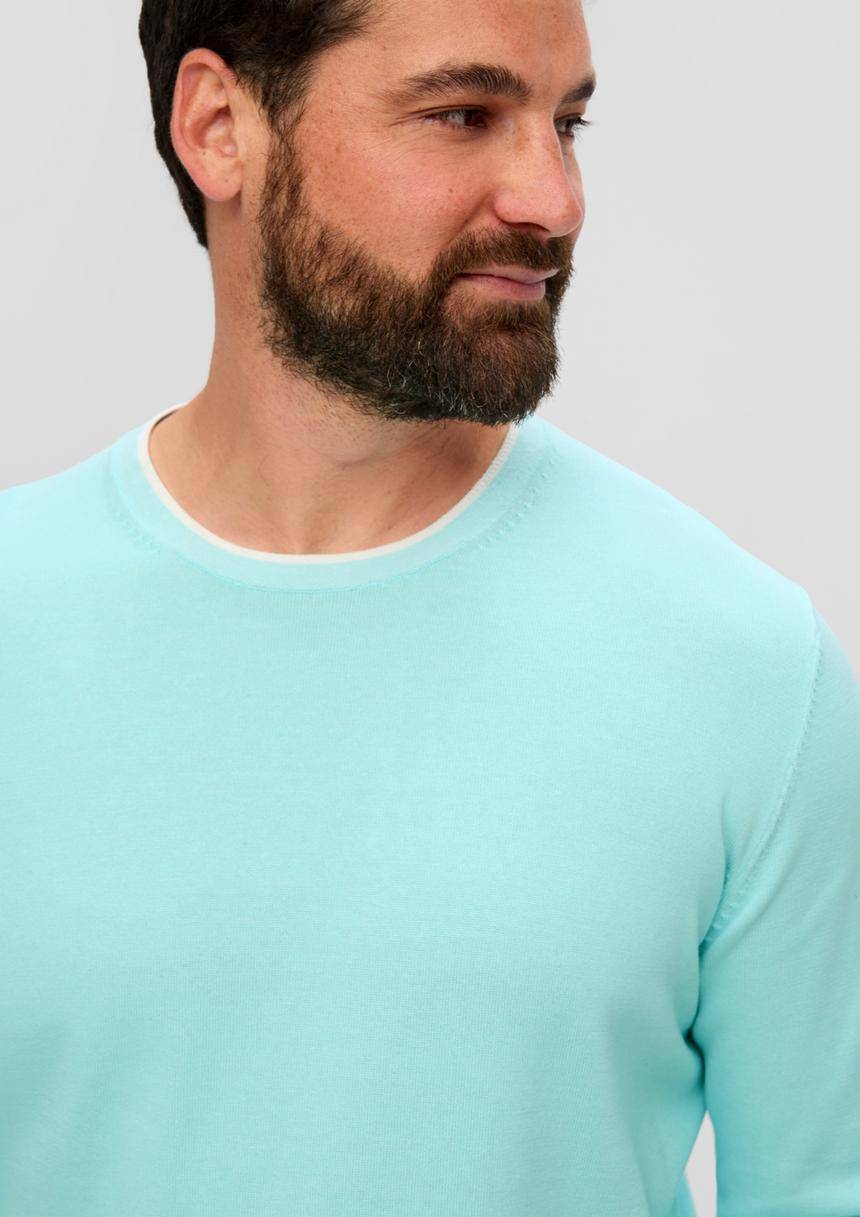S.Oliver Strickpullover Mit Streifen-Detail