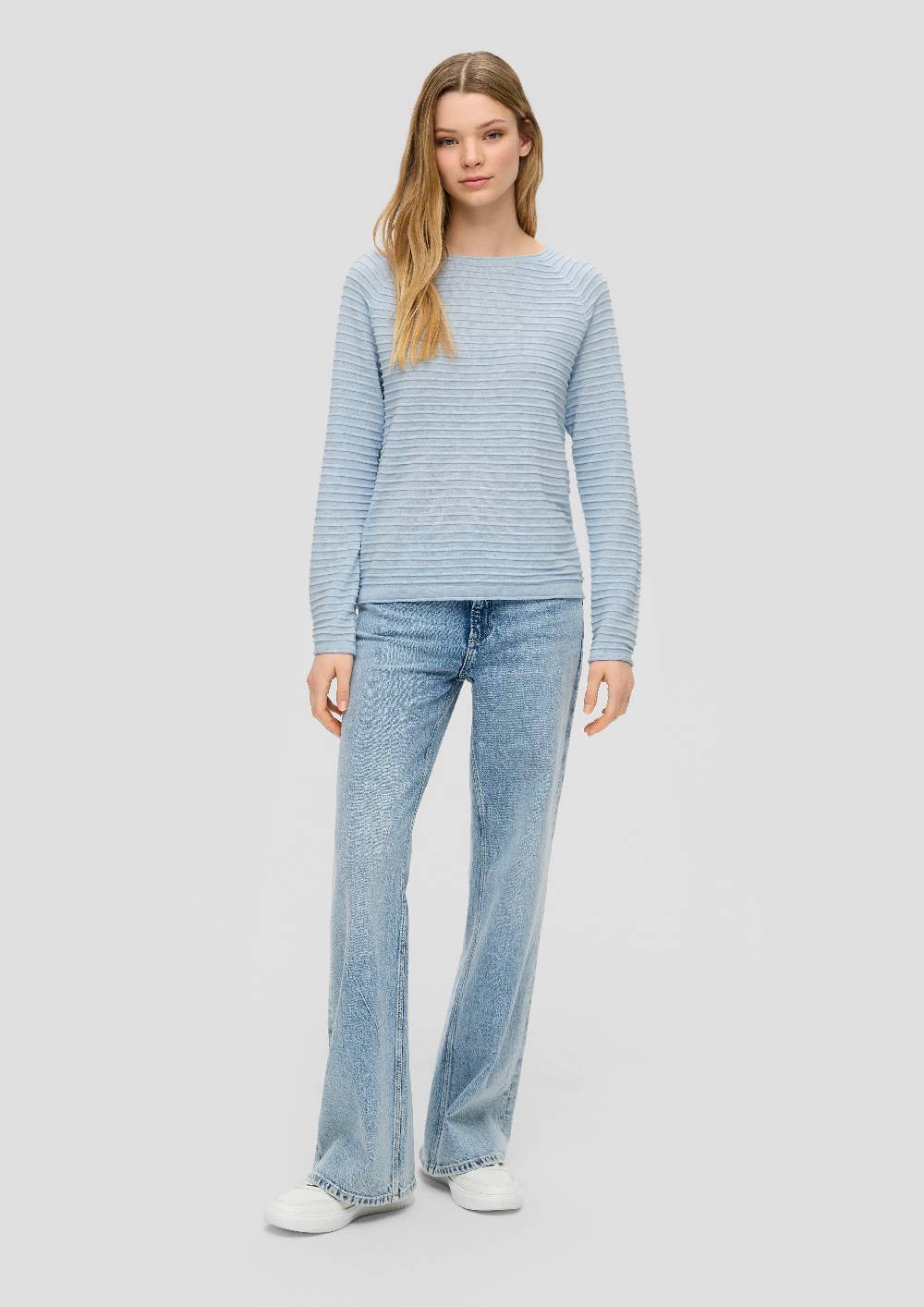 S.Oliver Strickpullover Mit Streifen-Optik