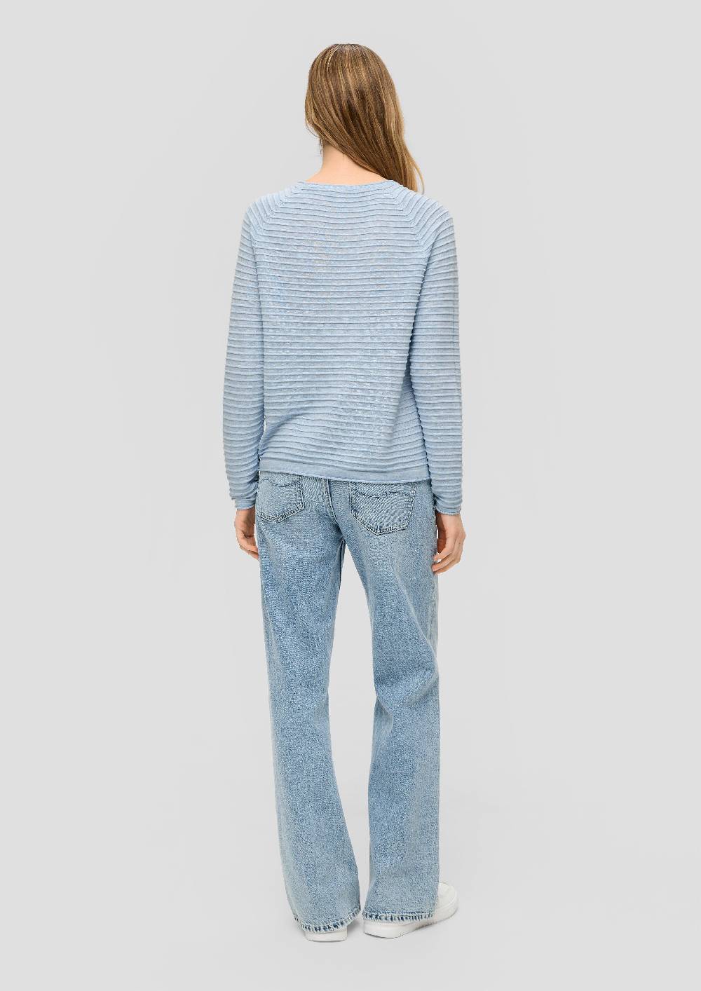 S.Oliver Strickpullover Mit Streifen-Optik