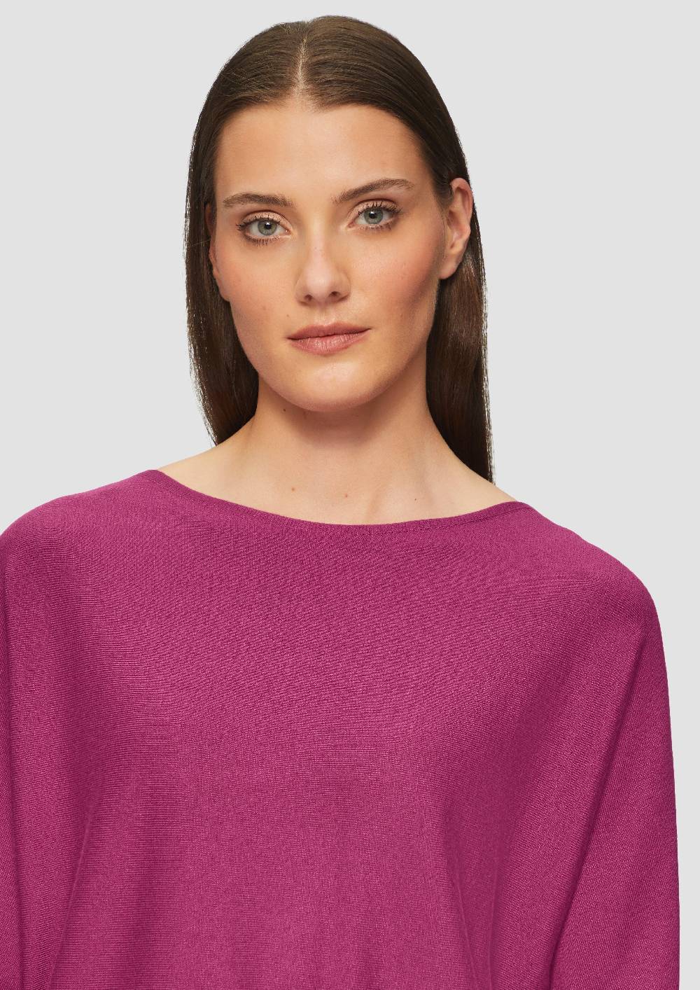 S.Oliver Strickpullover Mit Strukturmuster Am Saum