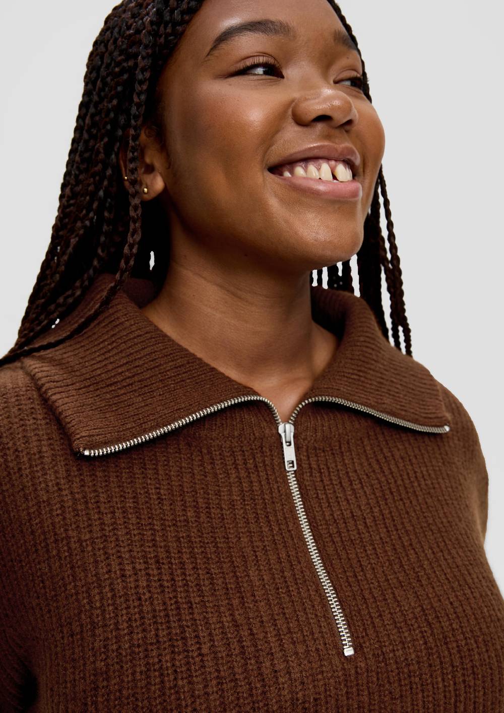 S.Oliver Strickpullover Mit Troyer-Kragen