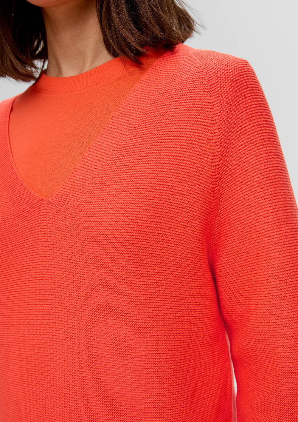 S.Oliver Strickpullover Mit V-Ausschnitt