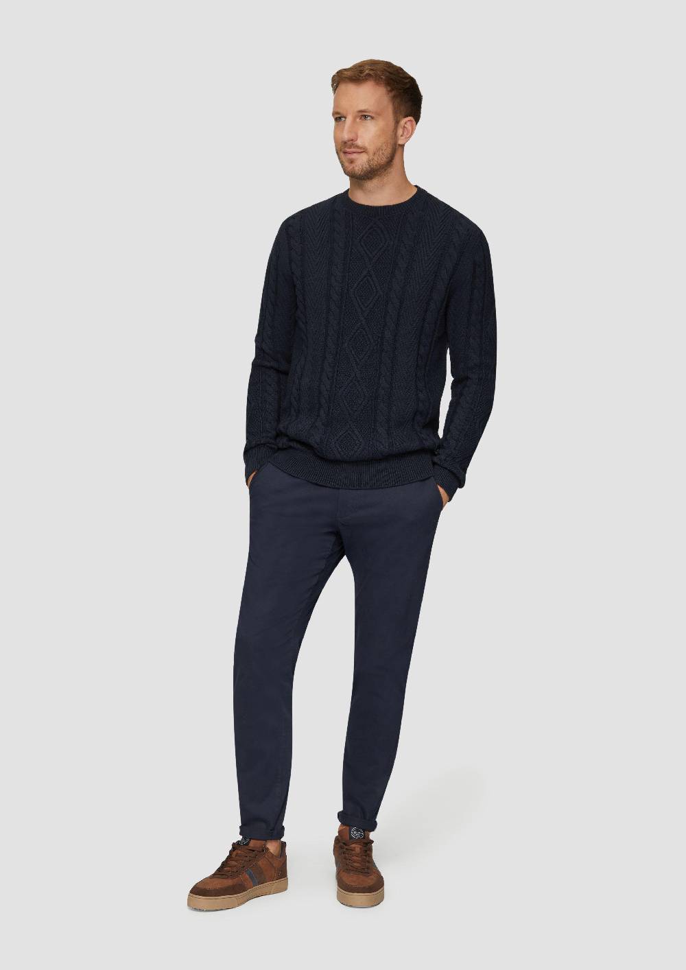 S.Oliver Strickpullover Mit Zopfmuster