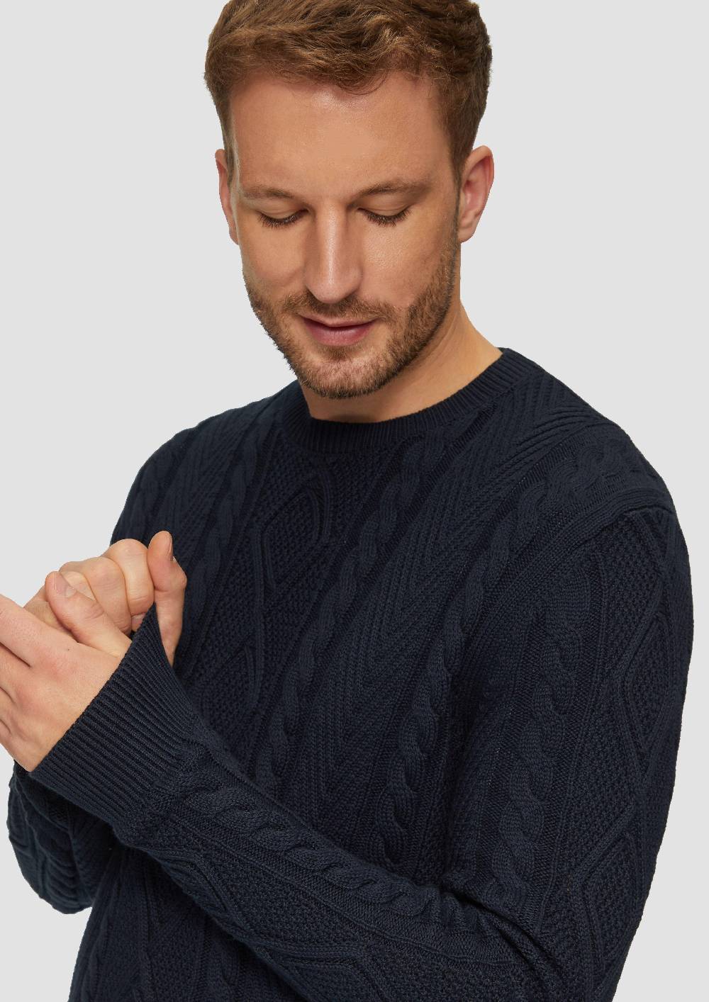 S.Oliver Strickpullover Mit Zopfmuster