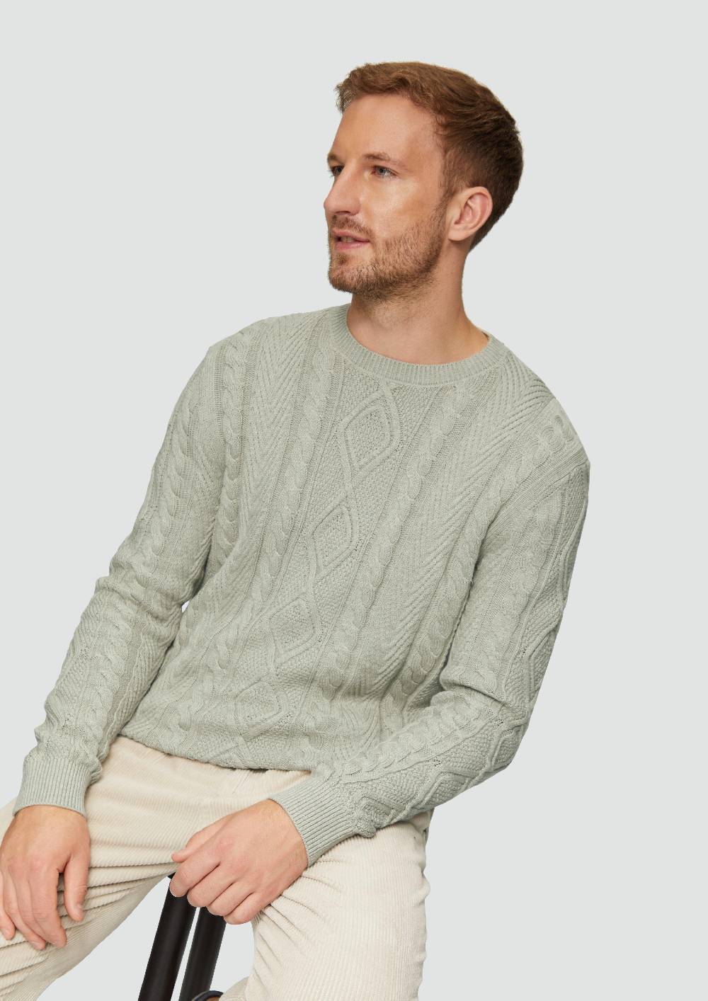 S.Oliver Strickpullover Mit Zopfmuster