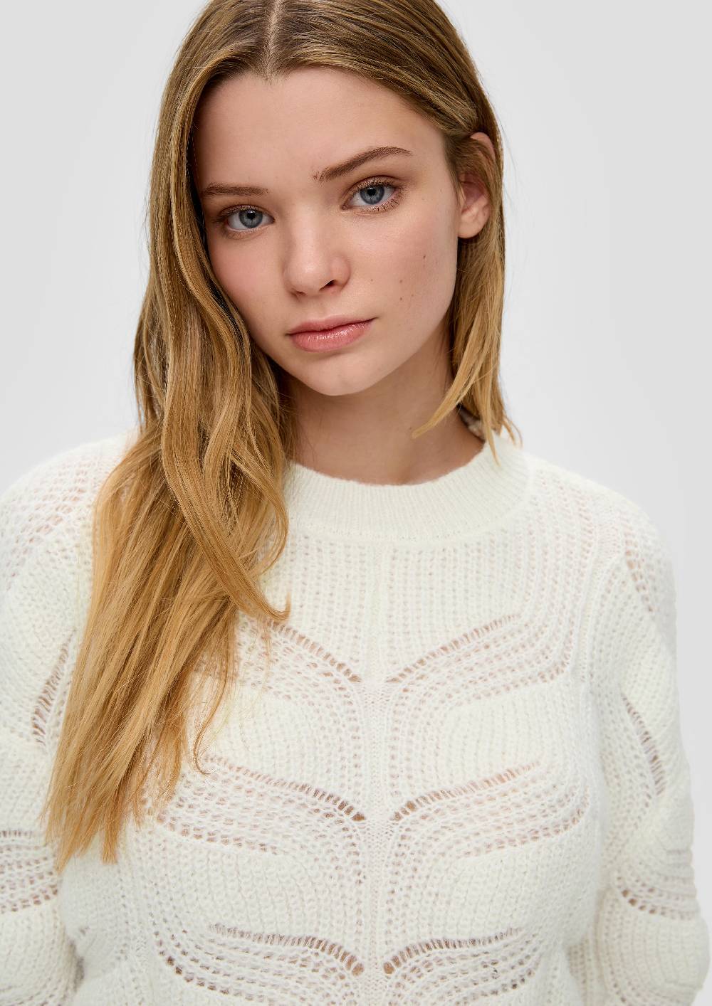 S.Oliver Strickpullover Mit Zopfmuster