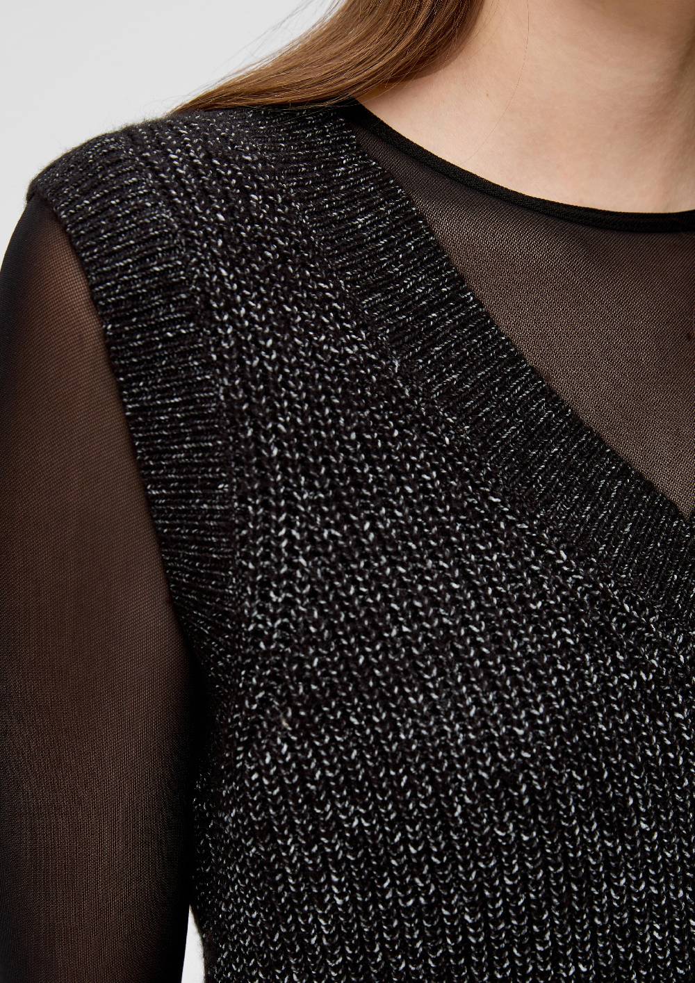 S.Oliver Strickpullunder Mit V-Neck