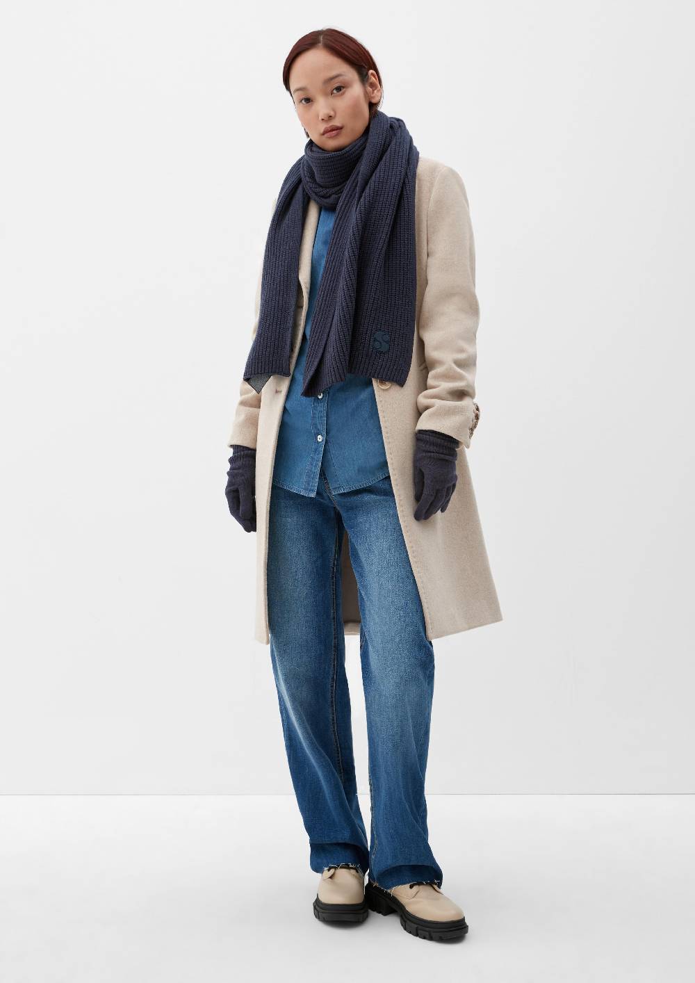 S.Oliver Strickschal Aus Viskosemix