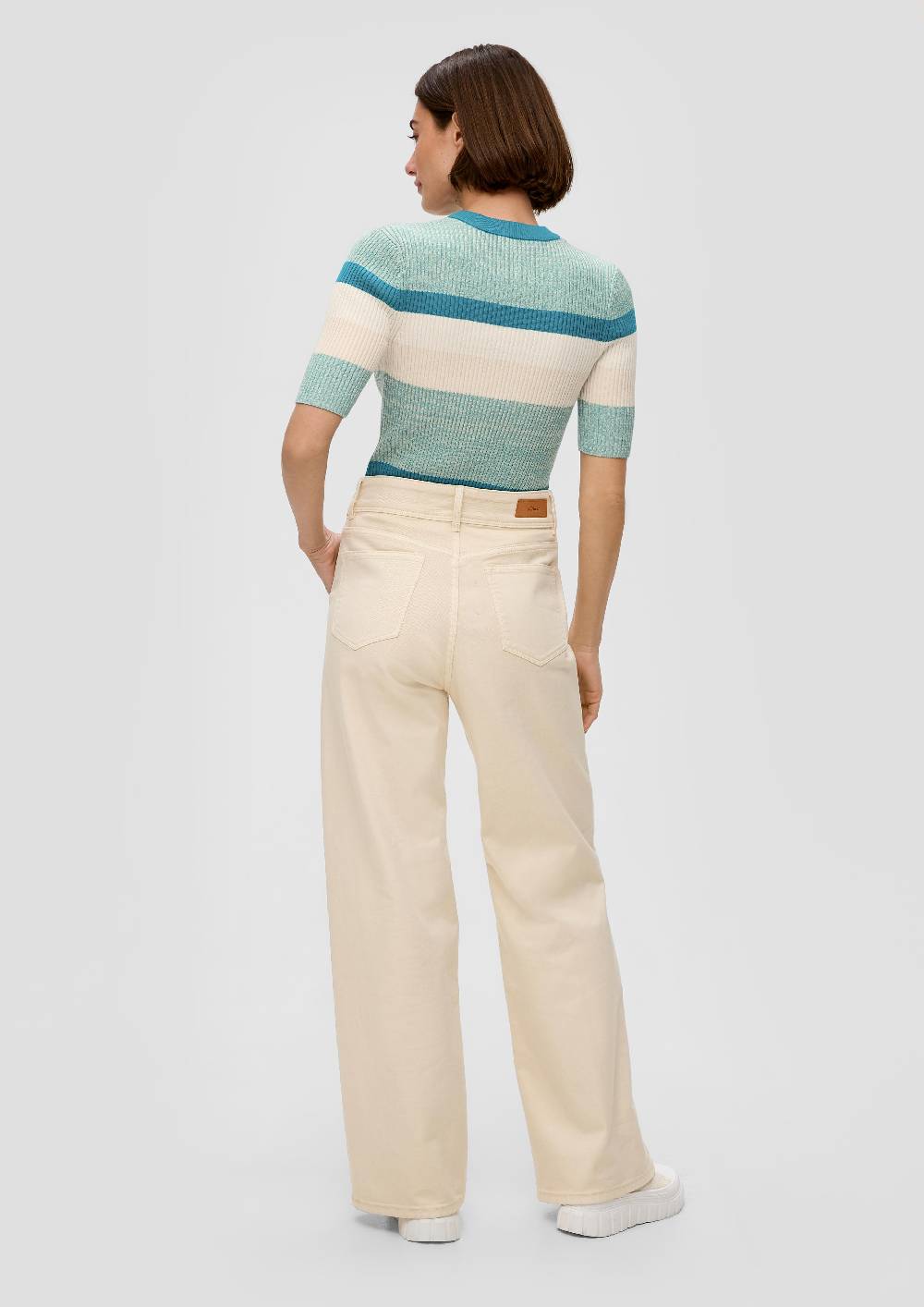 S.Oliver Strickshirt Mit Rippstruktur