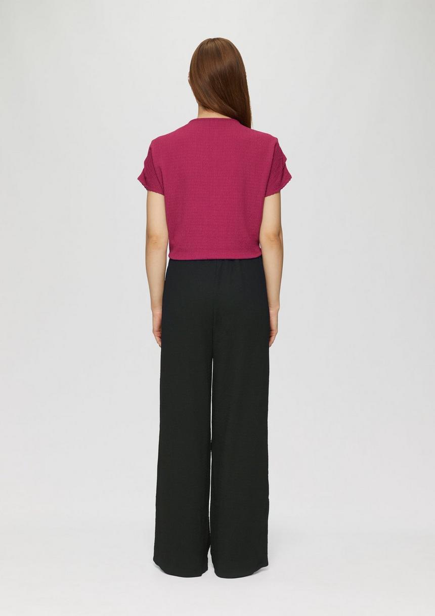 S.Oliver Strukturierte Hose Mit Wide Leg