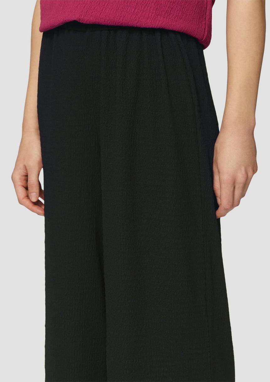 S.Oliver Strukturierte Hose Mit Wide Leg