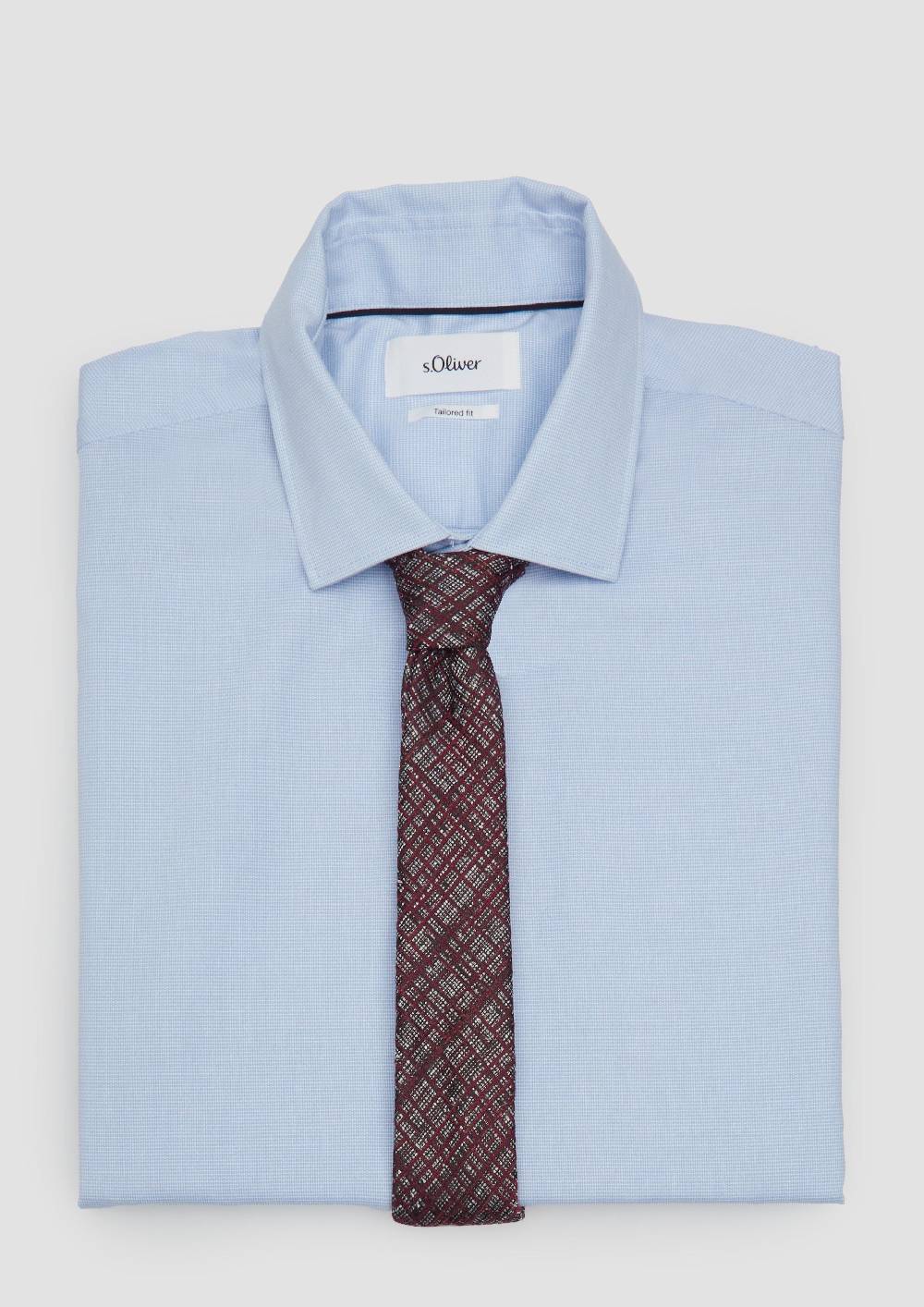 S.Oliver Strukturierte Krawatte Aus Seidenmix