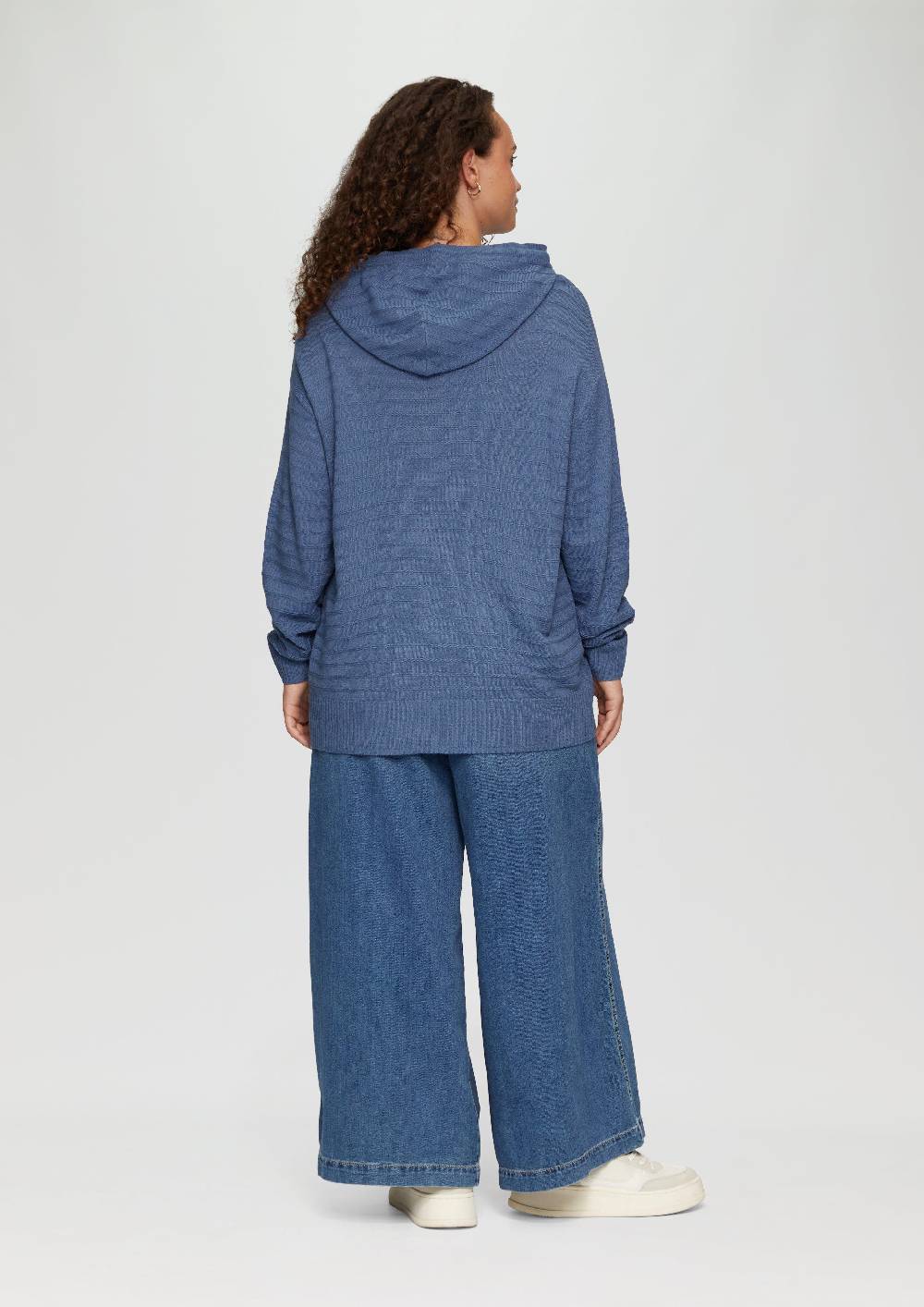 S.Oliver Strukturierter Strickpullover Mit Kapuze