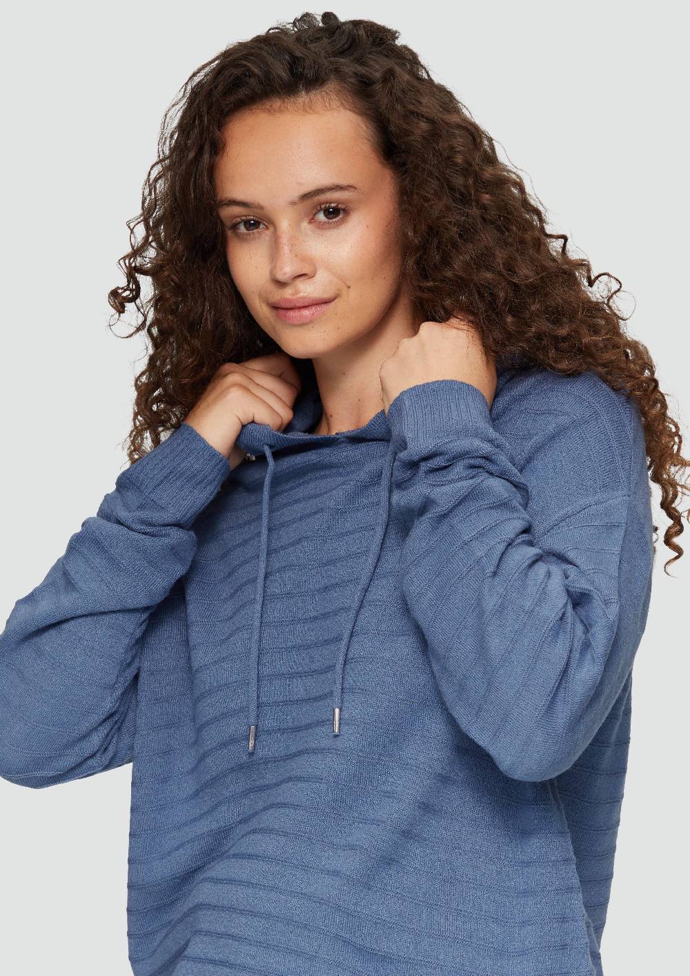 S.Oliver Strukturierter Strickpullover Mit Kapuze