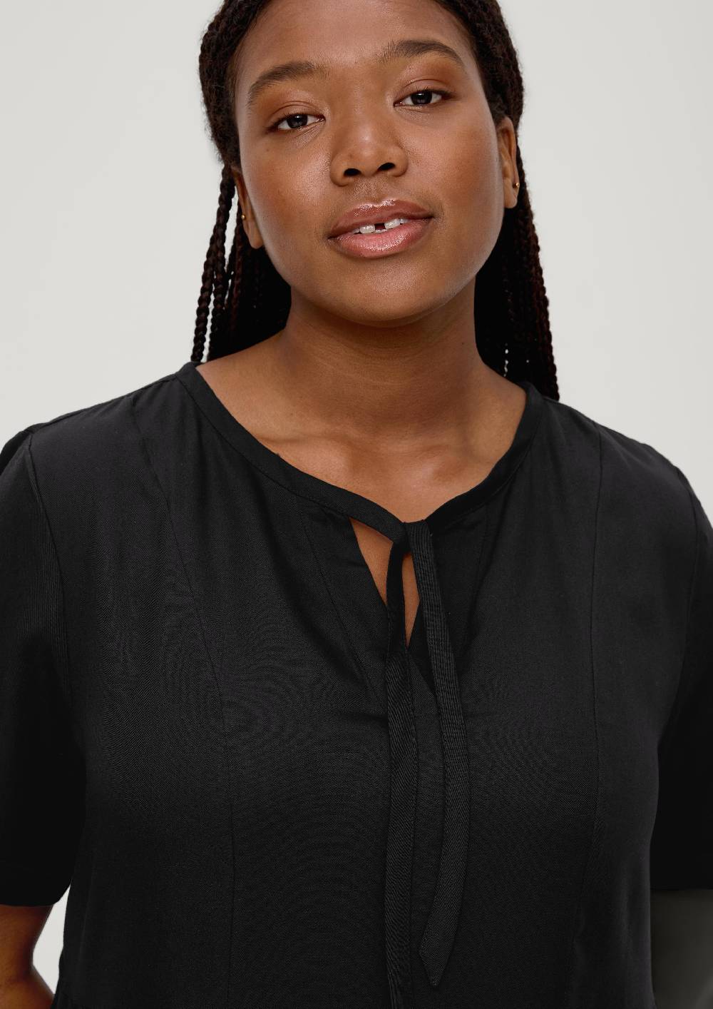 S.Oliver Stufenkleid Aus Lyocell