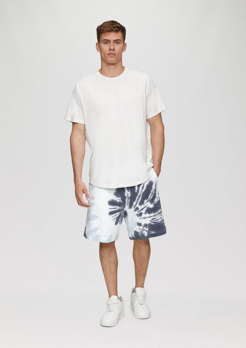 S.Oliver Sweat-Shorts mit Batikmuster