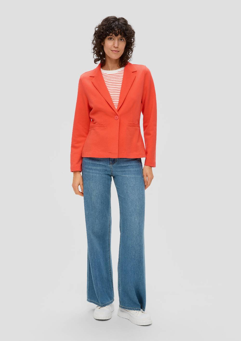 S.Oliver Sweatblazer Aus Reiner Baumwolle