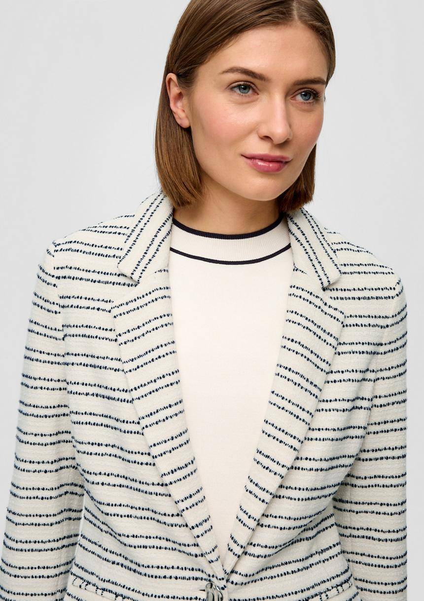 S.Oliver Sweatblazer Mit Strukturmuster