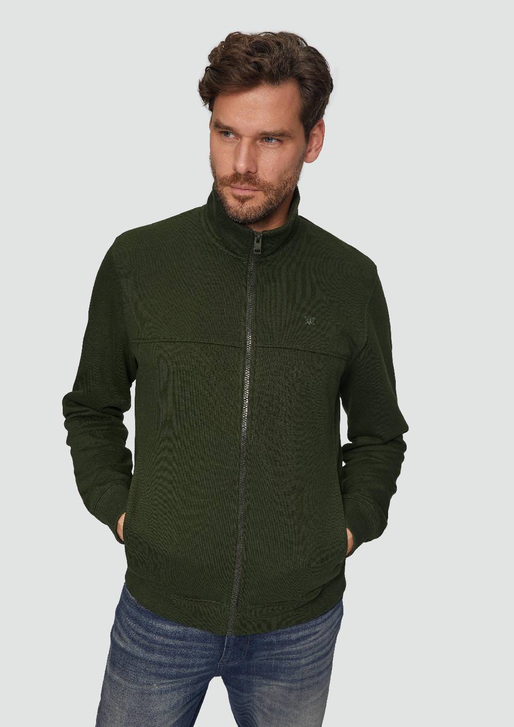 S.Oliver Sweatjacke Mit Stehkragen