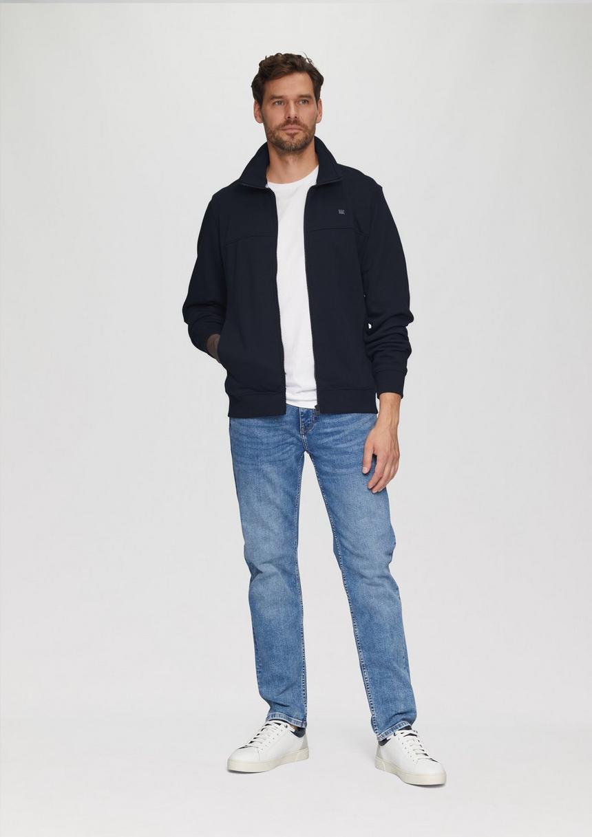 S.Oliver Sweatjacke Mit Stehkragen Und Logo-Detail