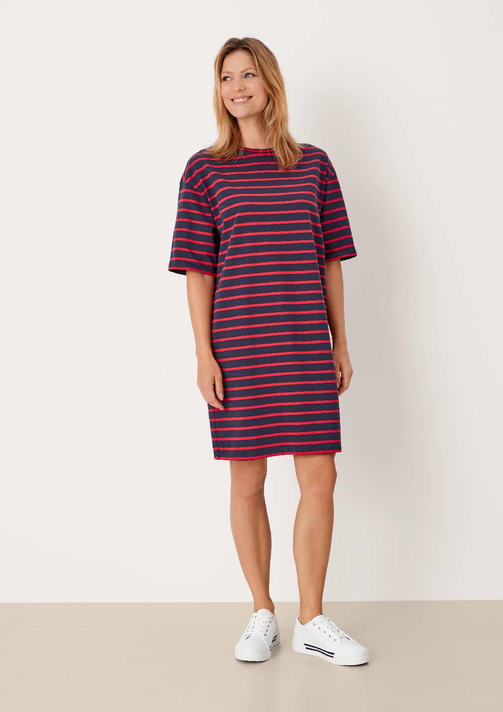 S.Oliver Sweatkleid Mit Streifen