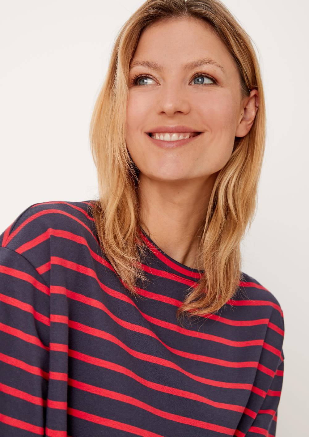 S.Oliver Sweatkleid Mit Streifen