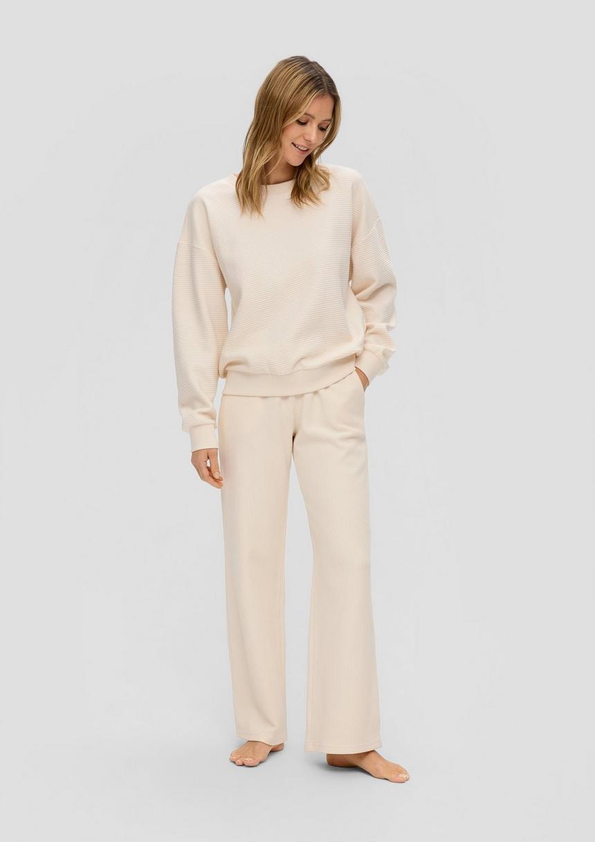 S.Oliver Sweatshirt In Ripp-Optik