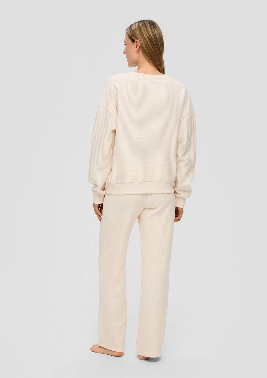 S.Oliver Sweatshirt In Ripp-Optik
