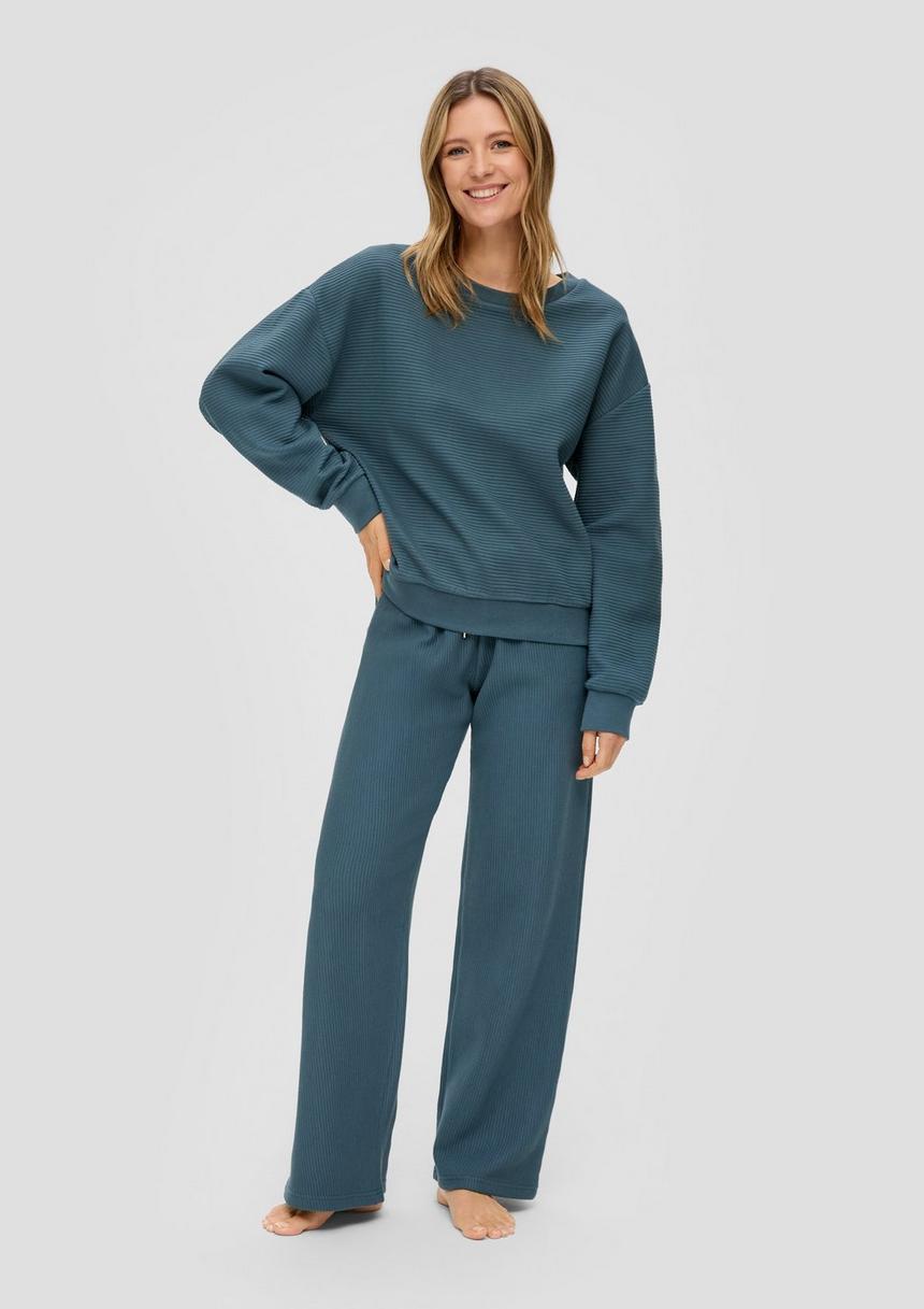 S.Oliver Sweatshirt In Ripp-Optik