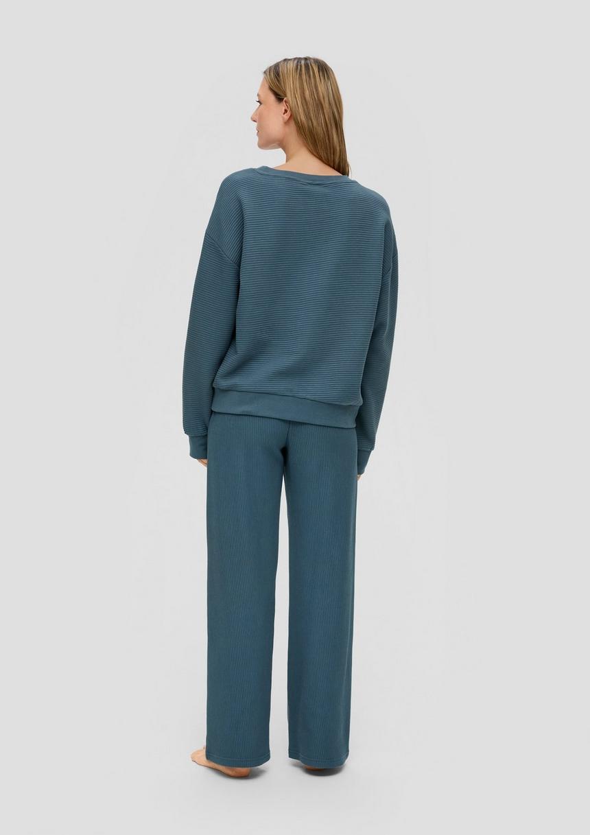 S.Oliver Sweatshirt In Ripp-Optik