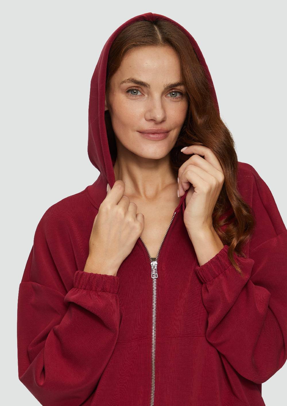 S.Oliver Sweatshirt-Jacke Aus Scuba Im Relaxed Fit