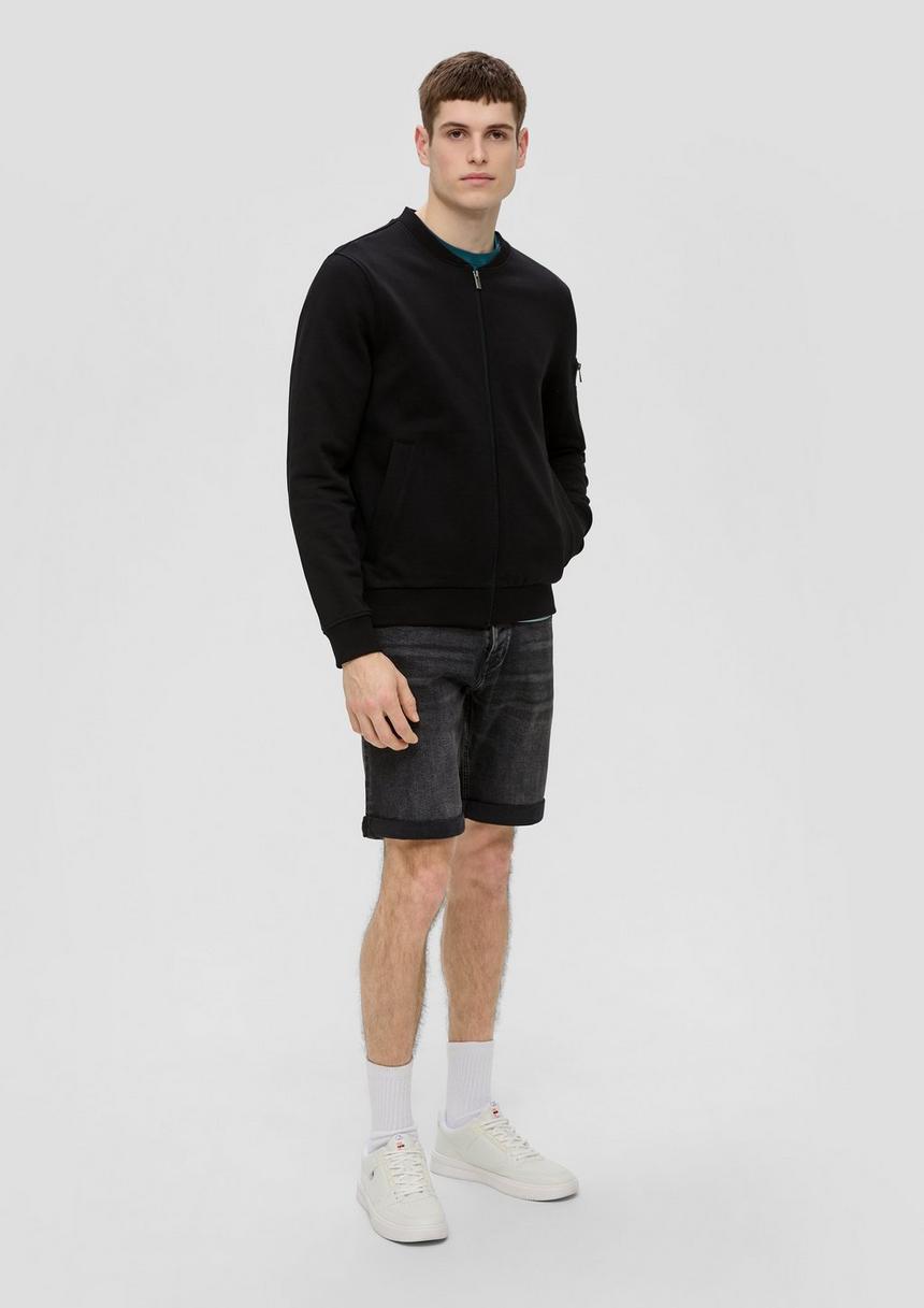 S.Oliver Sweatshirt-Jacke Mit Ärmeltasche