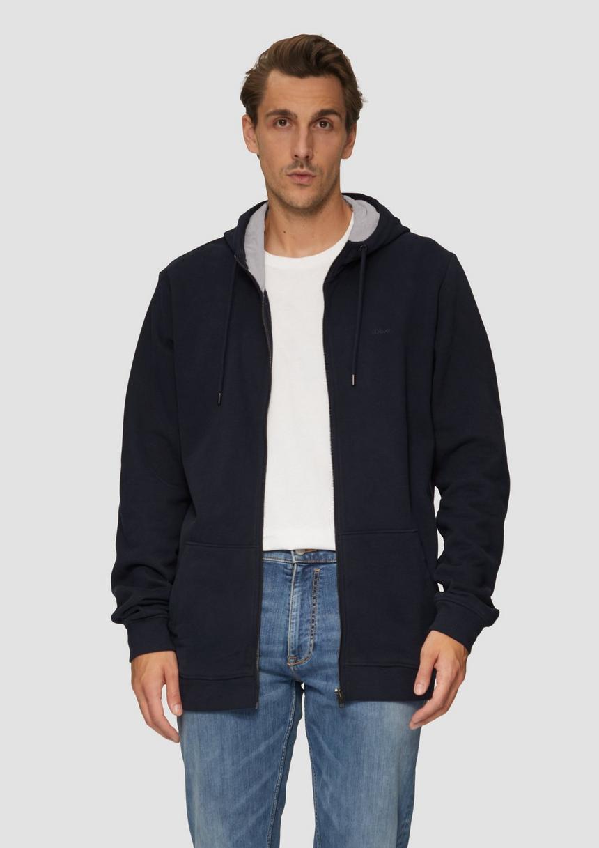 S.Oliver Sweatshirt-Jacke mit Kapuze